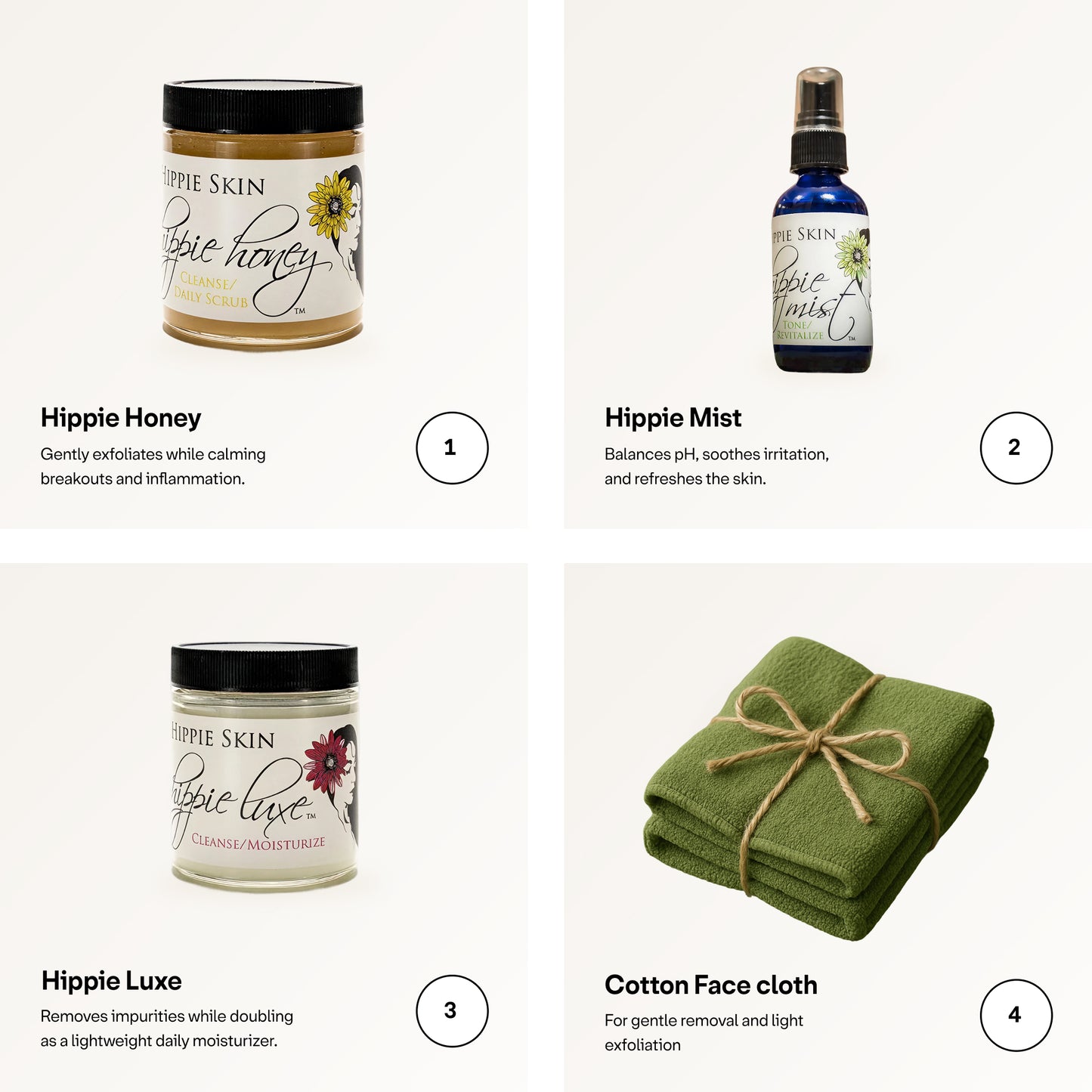 The Hippie System Natural Skincare Bundle