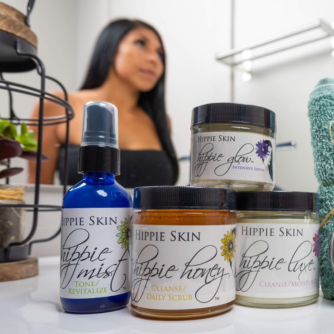 Deluxe Natural Skincare System Bundle - Hippie Skin Natural Skincare