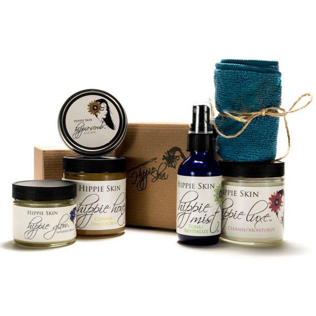 Deluxe Natural Skincare System Bundle - Hippie Skin Natural Skincare